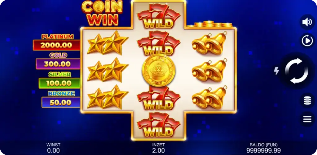 Thema, graphics en geluid in de Coin Win Slot