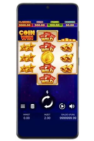 Coin Win Slot hoofdscherm met alle rollen