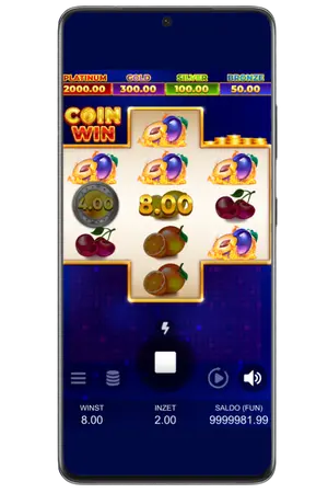 Coin Win Slot winnende combinatie op de rollen